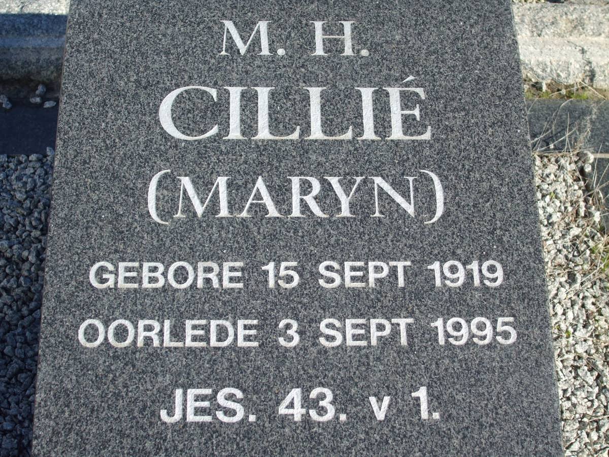 CILLIE M.H. 1919-1995