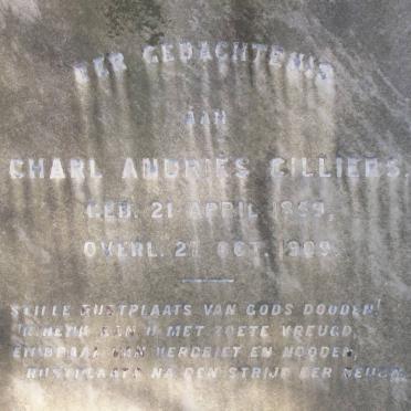 CILLIERS Charl Andries 1859-1909