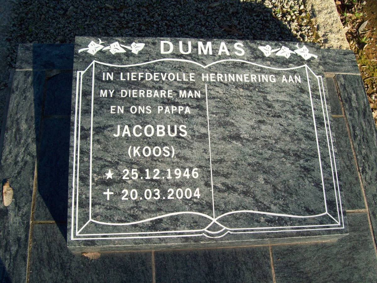 DUMAS Jacobus 1946-2004