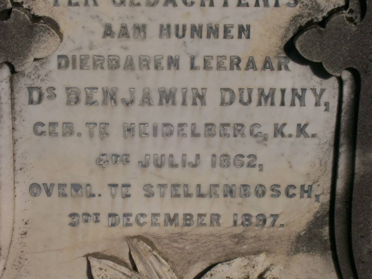 DUMINY Benjamin 1862-1897