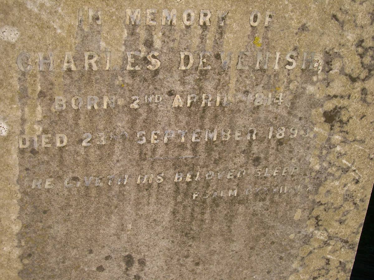 DEVENISH Charles 1814-1893
