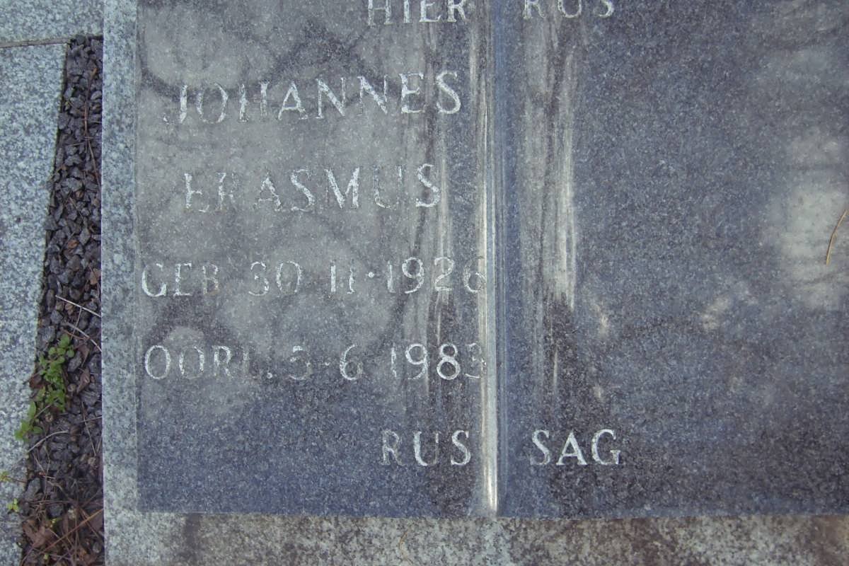 ERASMUS Johannes 1926-1983