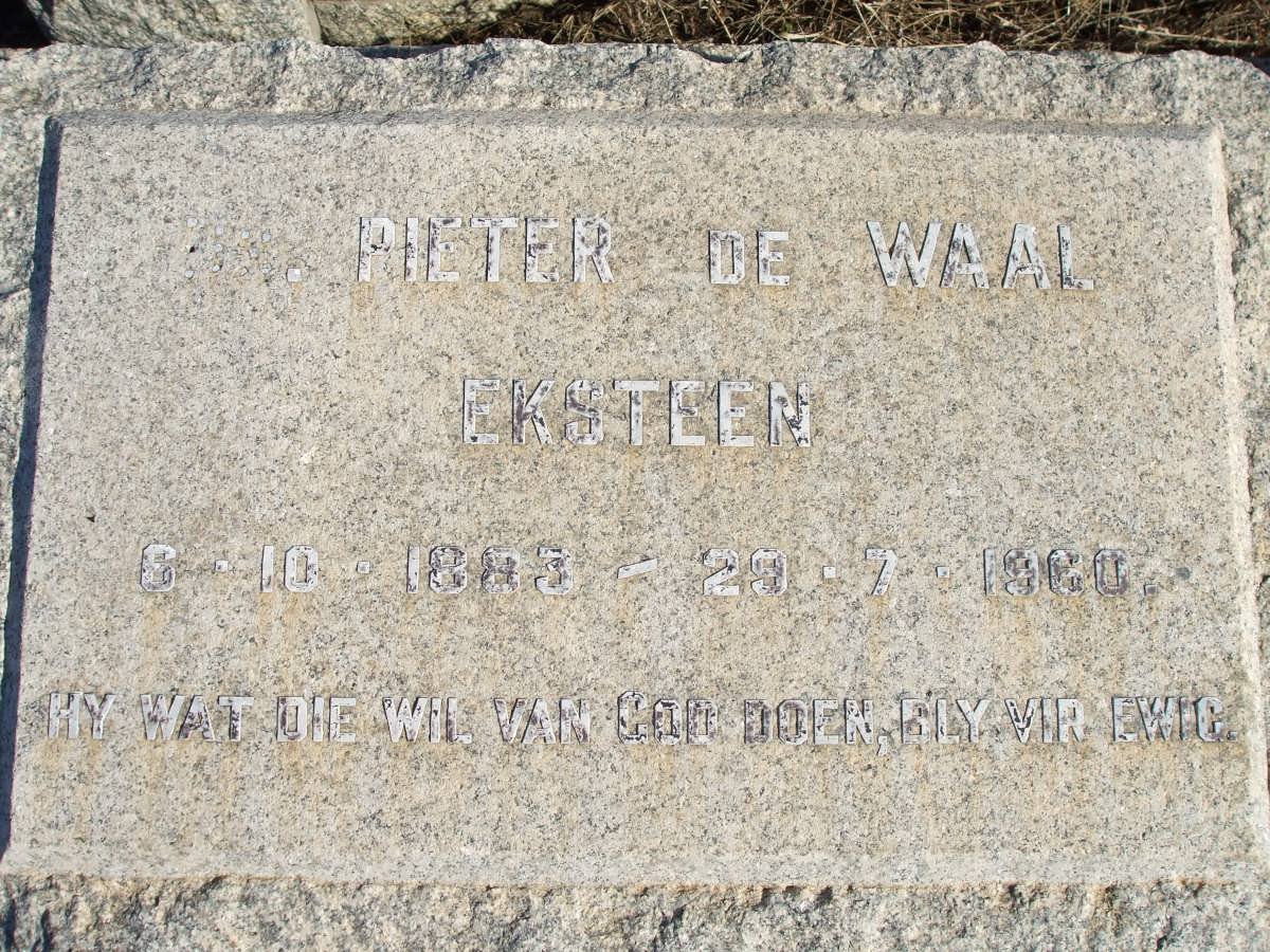 EKSTEEN Pieter de Waal 1883-1960
