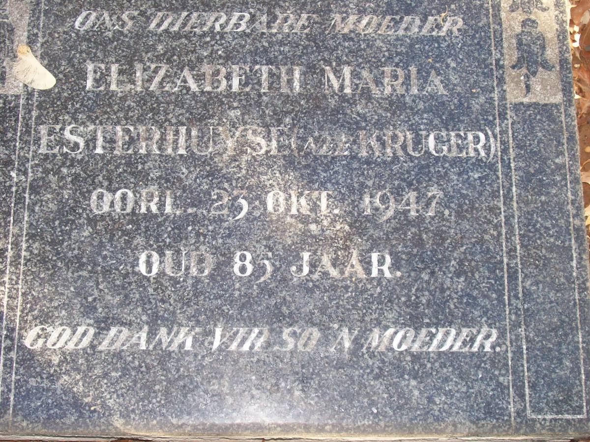 ESTERHUYSE Elizabeth Maria nee KRUGER -1947