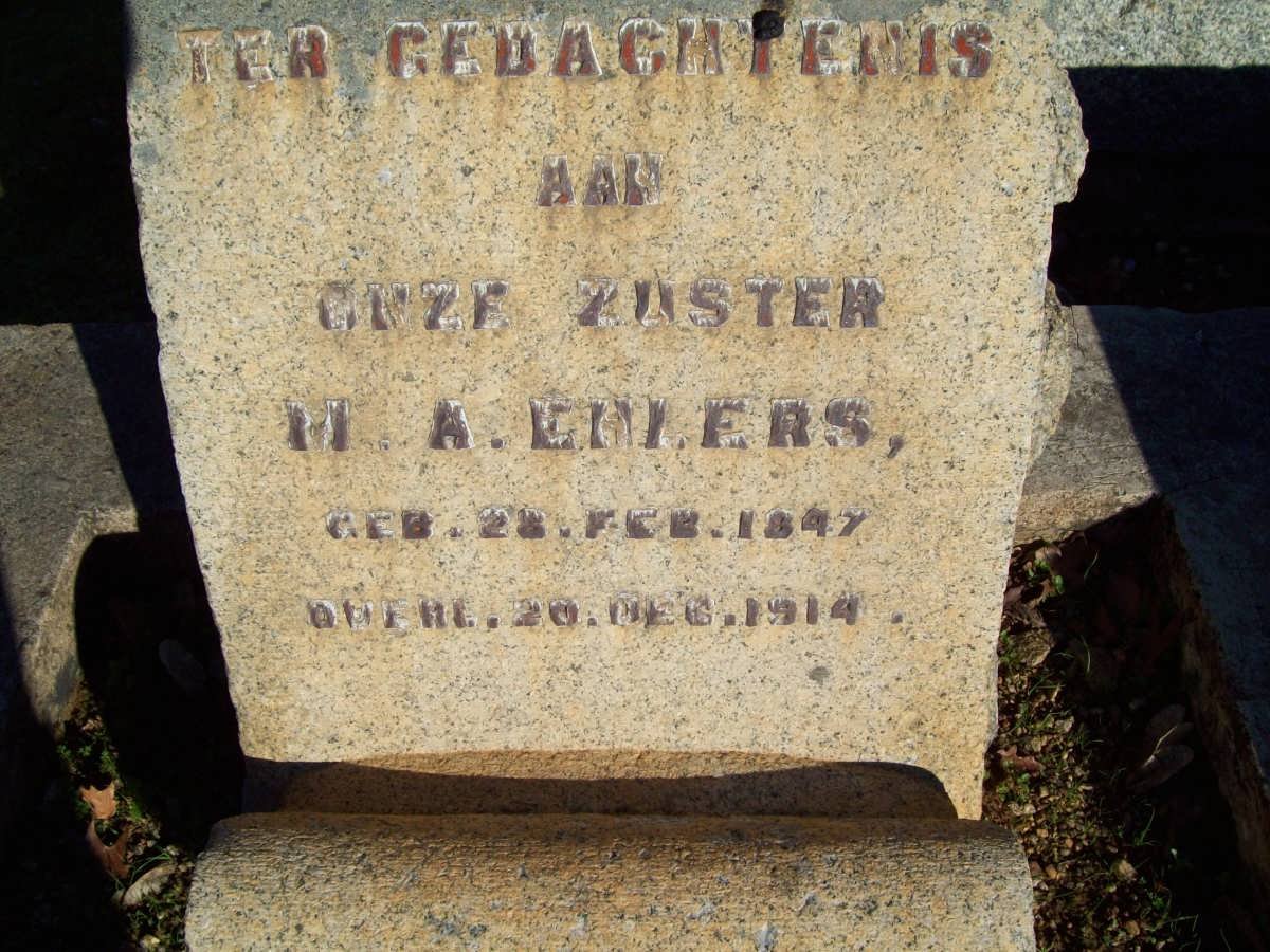 EHLERS M.A. 1847-1914