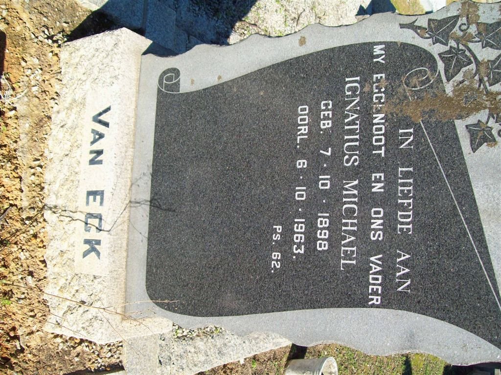 ECK Ignatius Michael, van 1898-1963