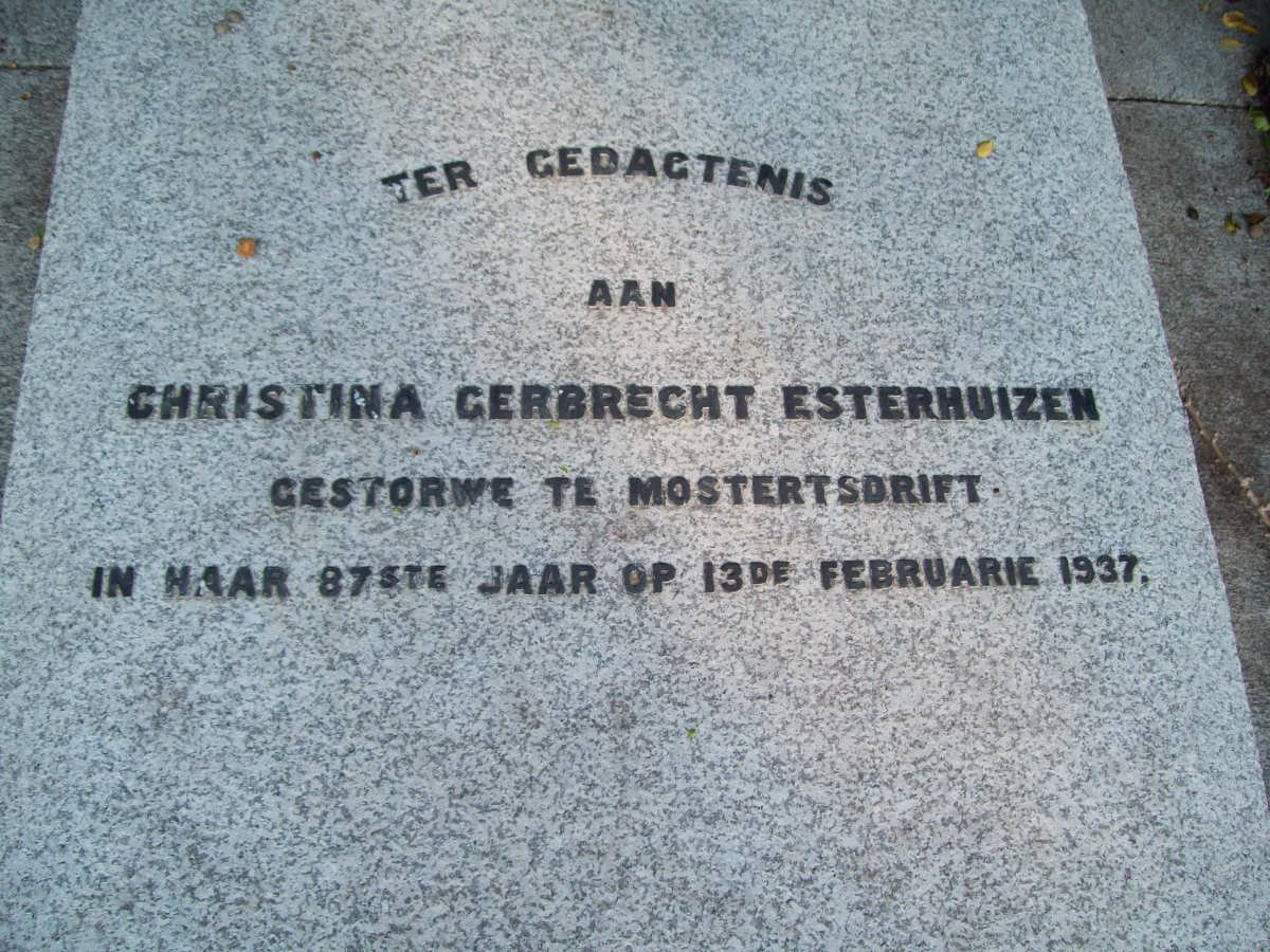 ESTERHUIZEN Christina Gerbrecht -1937