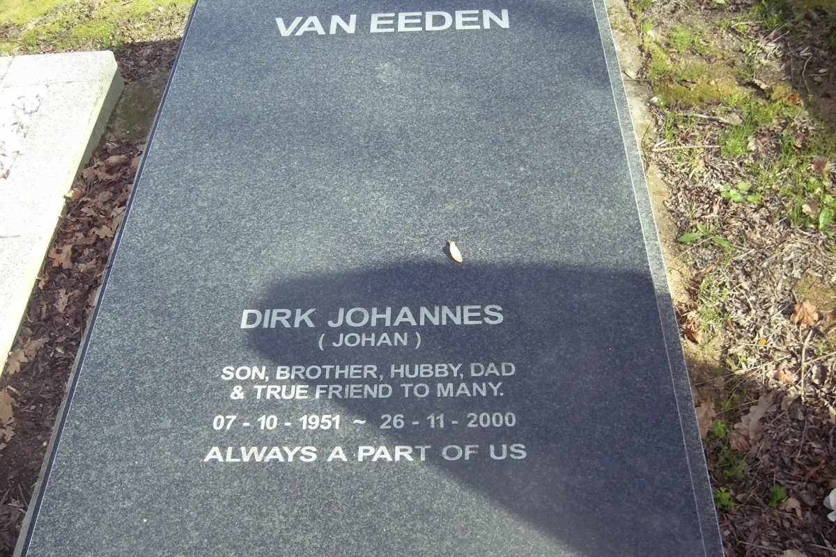 EEDEN Dirk Johannes, van 1951-2000