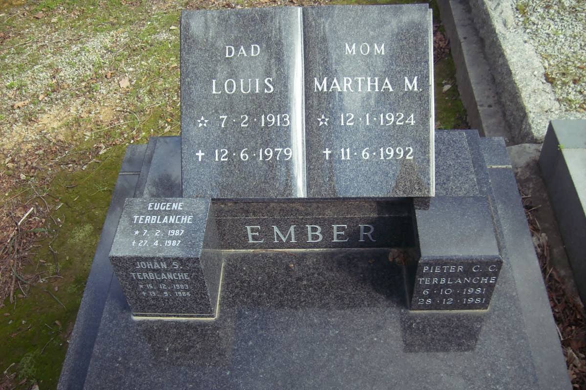 EMBER Louis 1913-1979 &amp; Martha M. 1924-1992