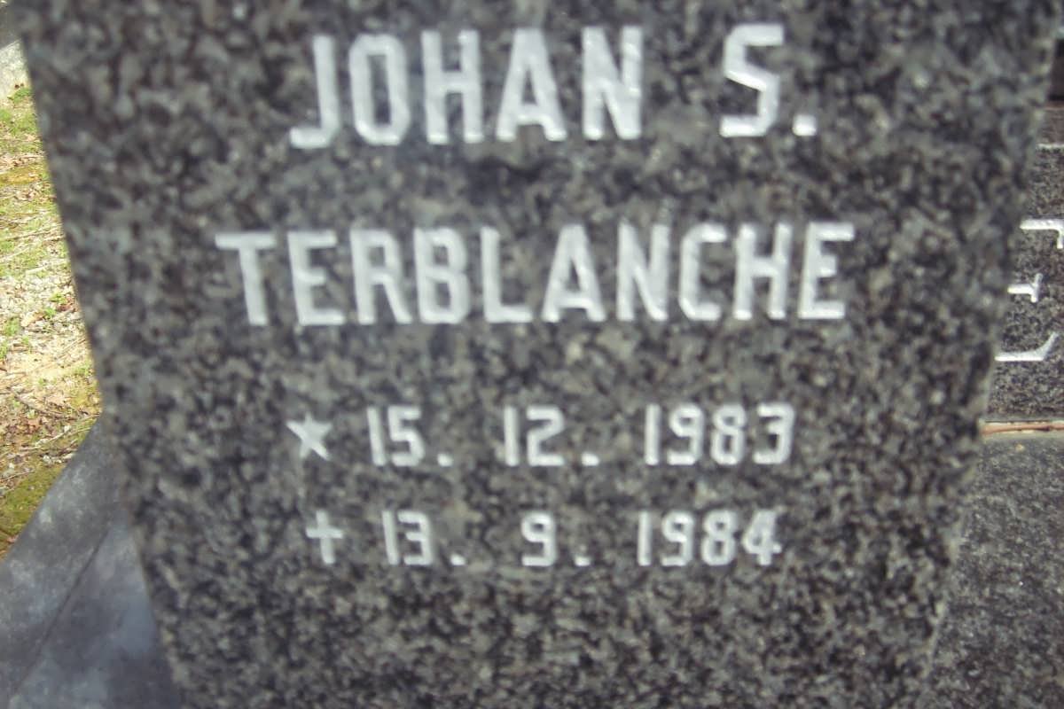 TERBLANCHE Johan S. 1983-1984