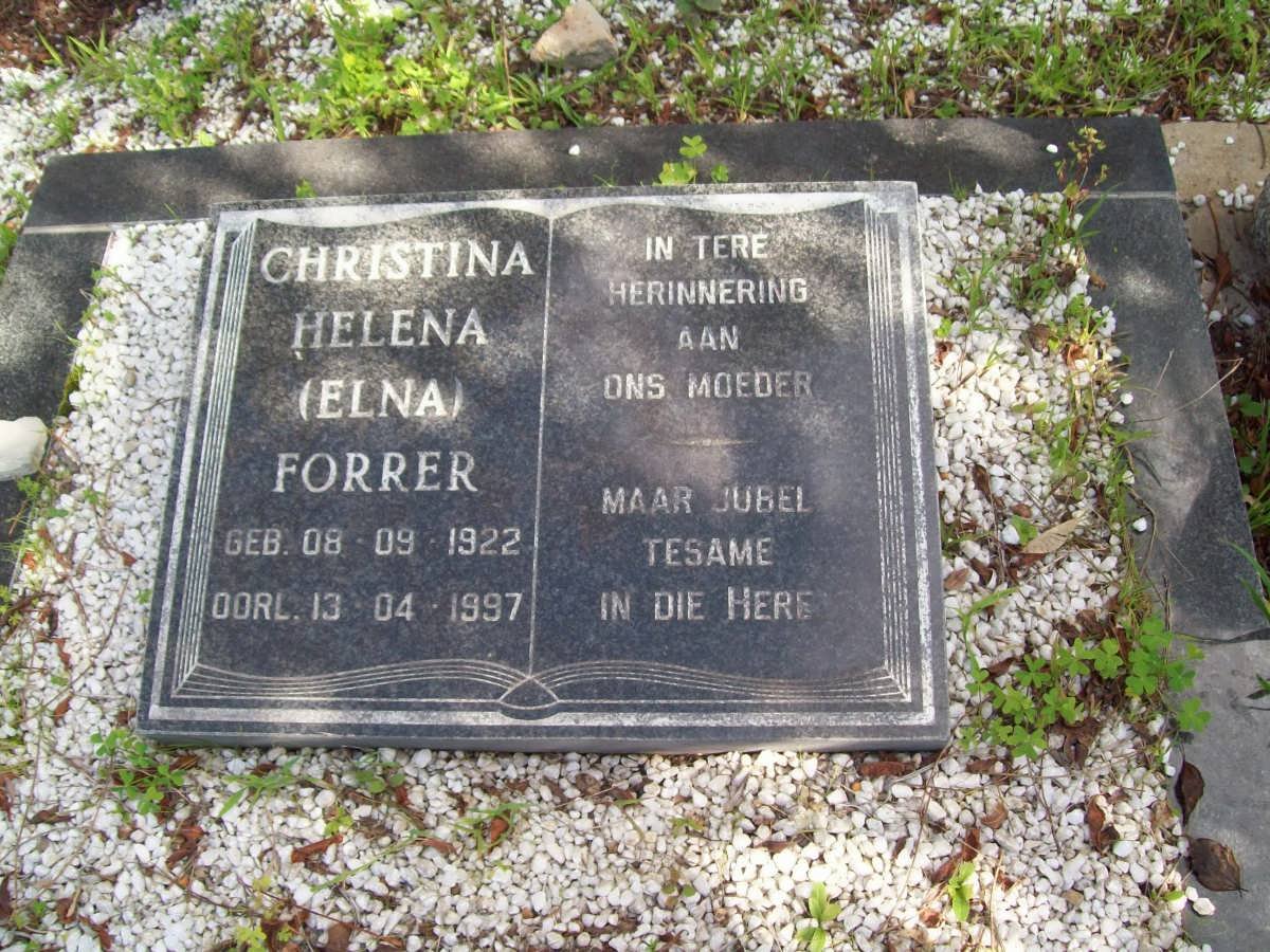 FORRER Christina Helena 1922-1997