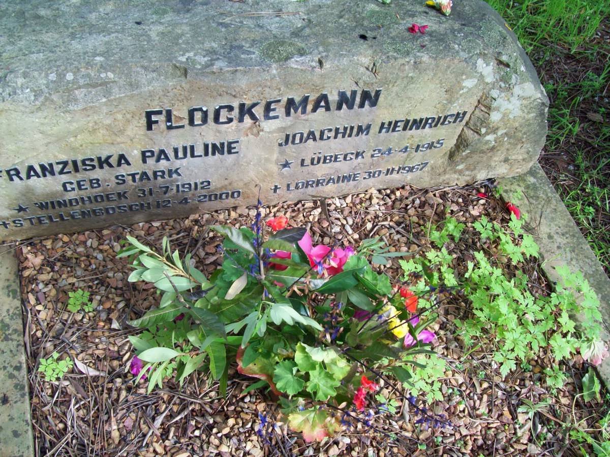 FLOCKEMANN Joachim Heinrich 1915-1967 &amp; Franziska Pauline STARK 1912-2000