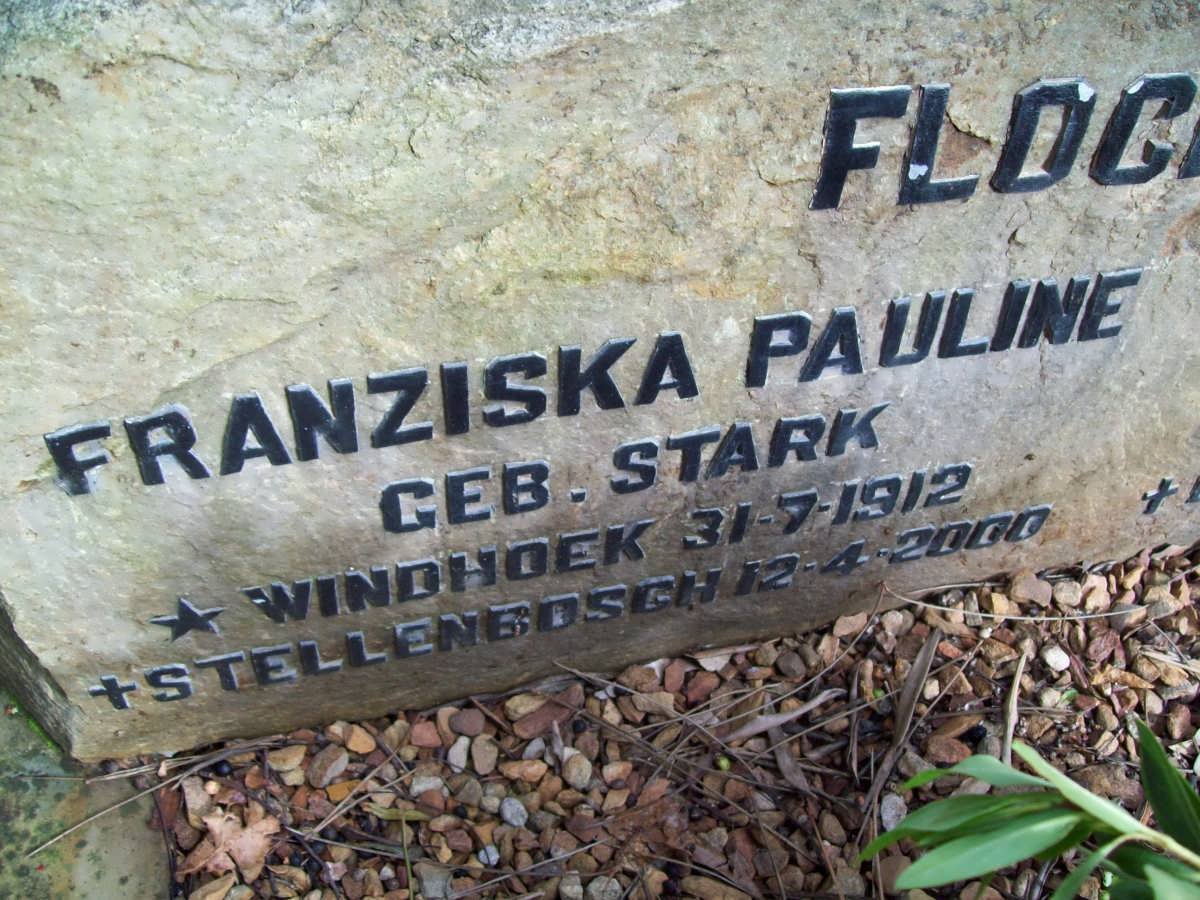 FLOCKEMANN  Franziska Pauline nee STARK 1912-2000