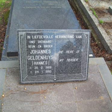 GELDENHUYS Johannes 1966-1990