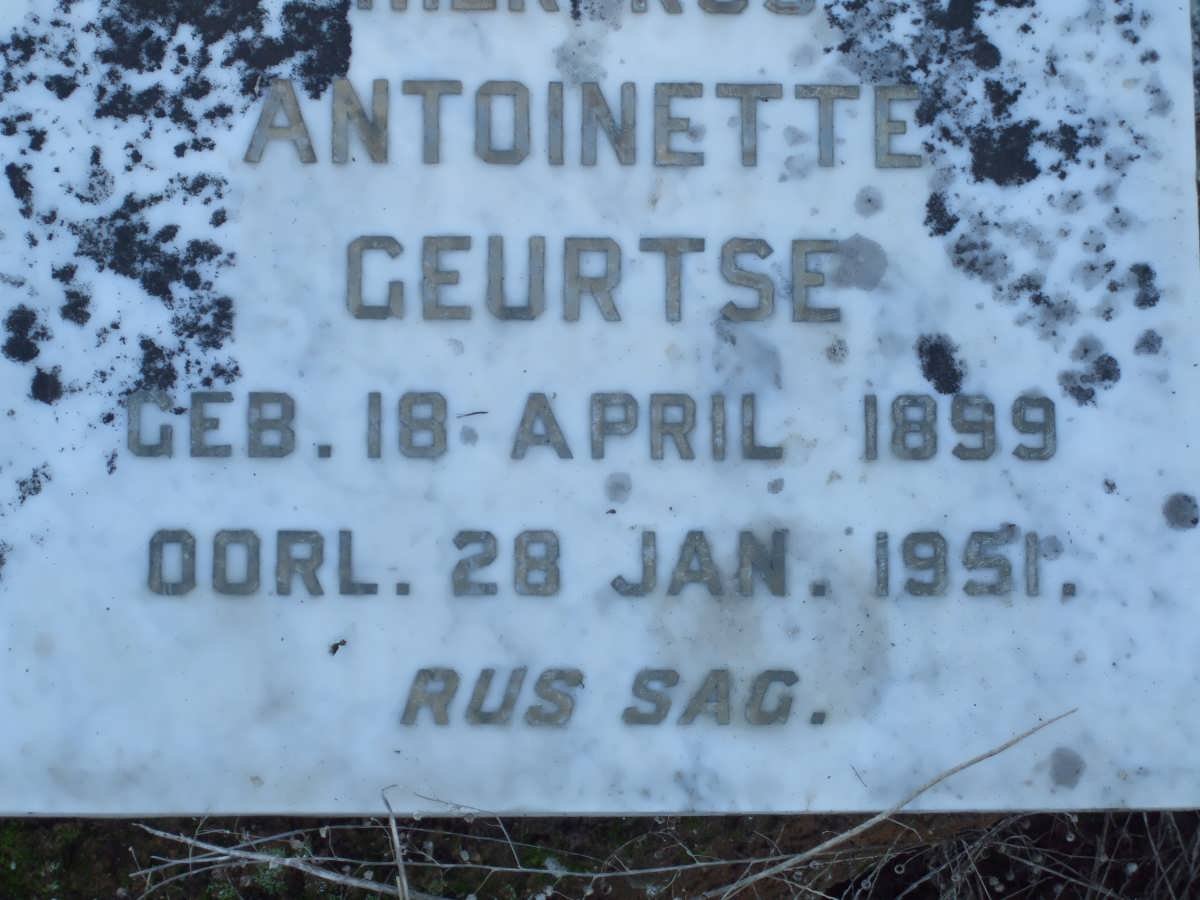 GEURTSE Antoinette 1899-1951