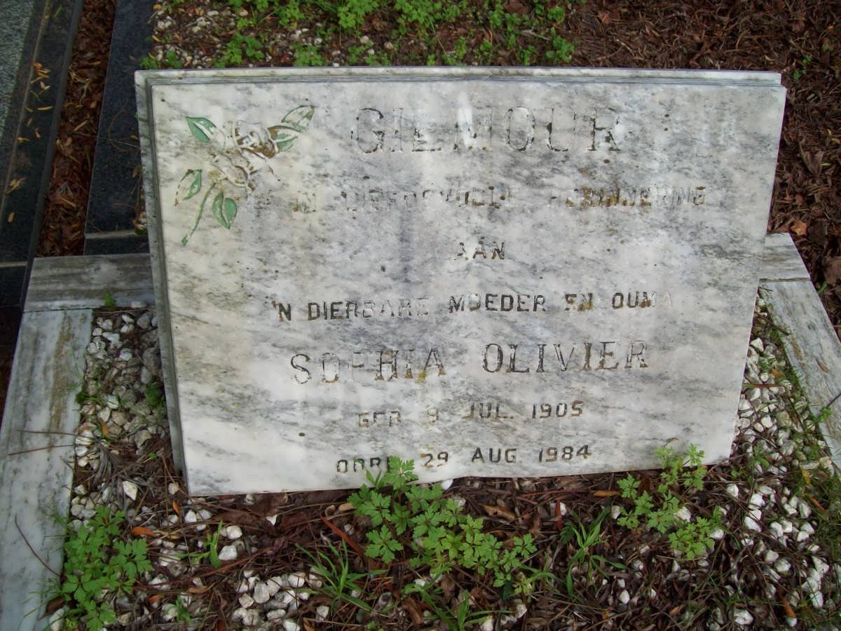 GILMOUR Sophia Olivier 1905-1984