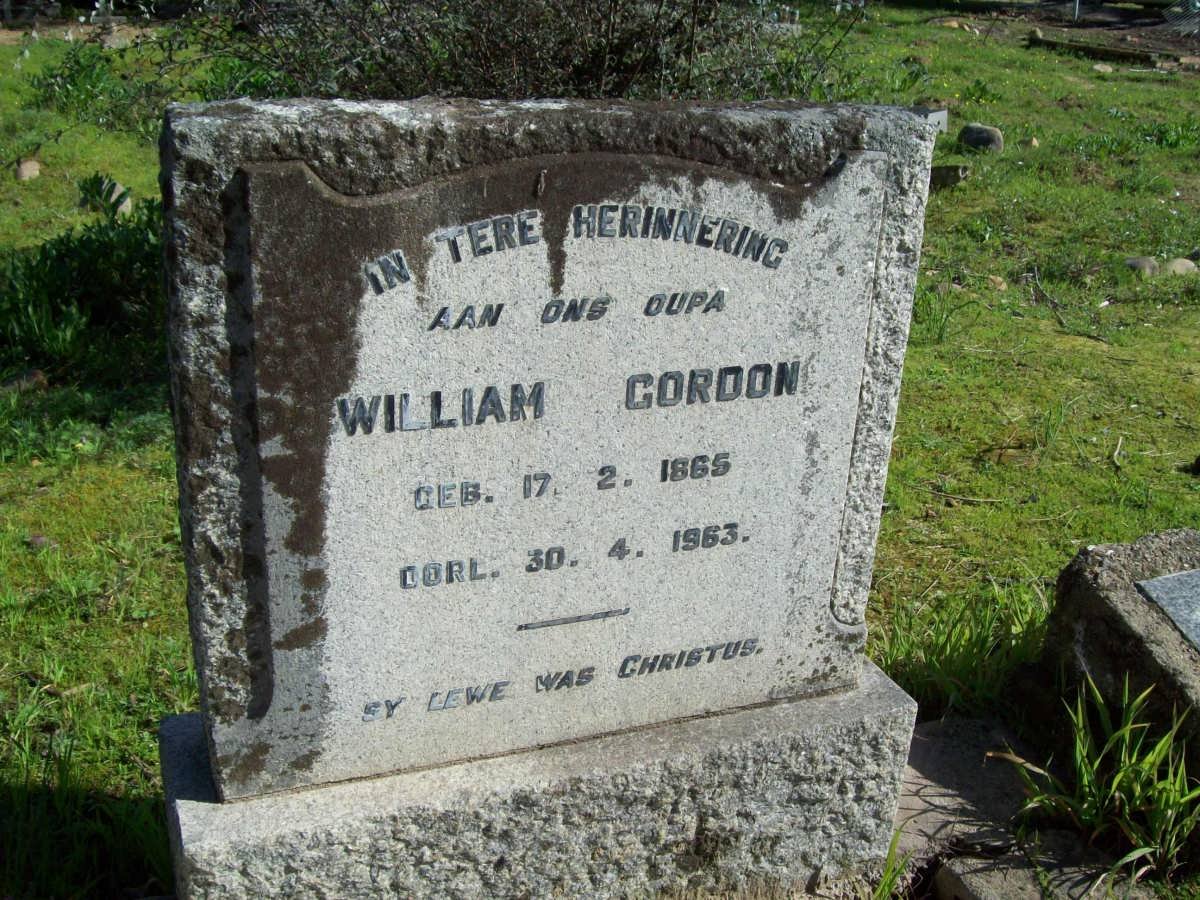 GORDON William 1865-1963