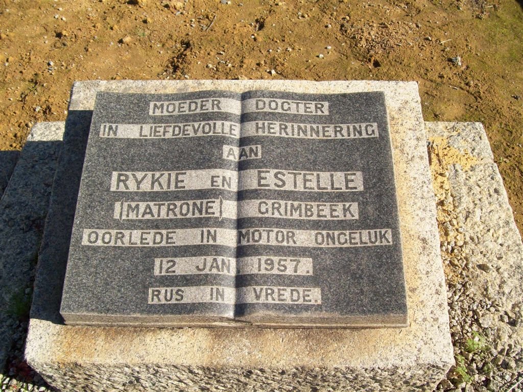 GRIMBEEK Rykie -1957 :: GRIMBEEK Estelle -1957