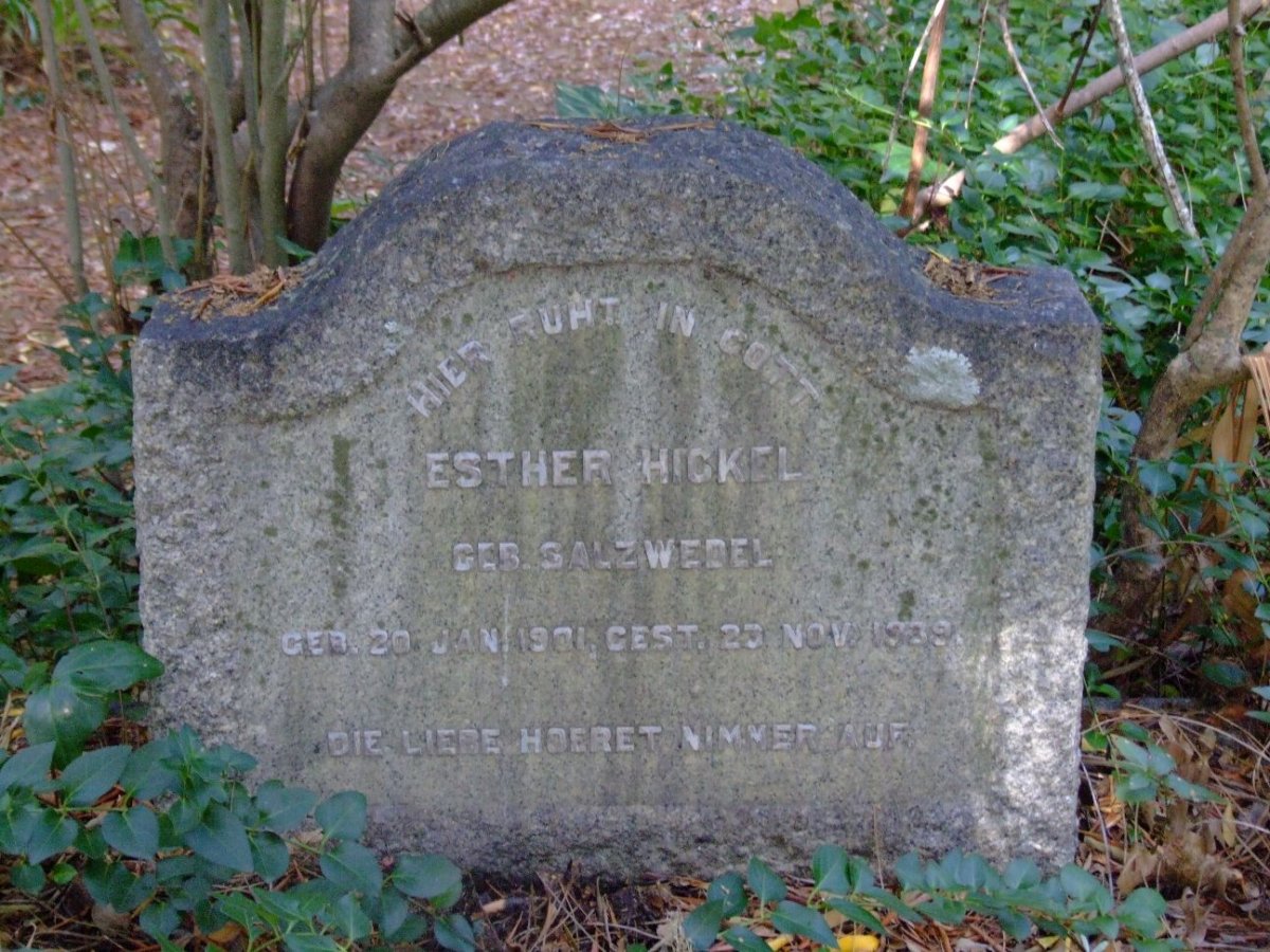 HICKEL Esther nee SALZWEDEL 1901-1939