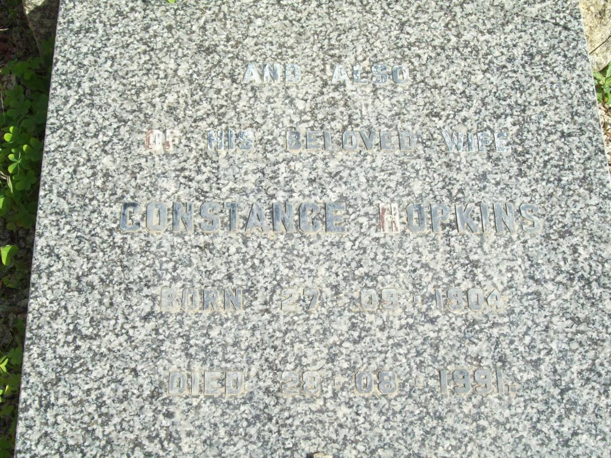 HOPKINS Constance 1904-1991
