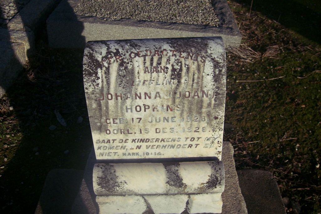 HOPKINS Johanna 1928-1928