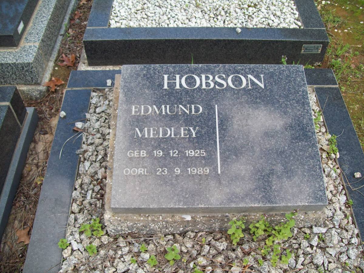 HOBSON Edmund 1925-1989