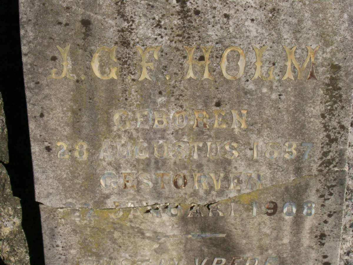 HOLM J.G.F. 1837-1908