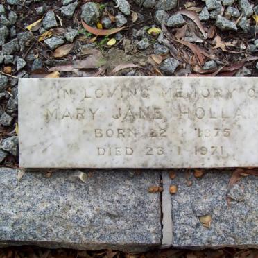 HOLLAND Mary Jane 1875-1971