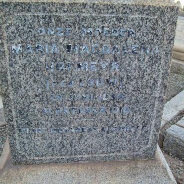 HOFMEYR Nicolaas Jacobus 1827-1909 &amp; Maria Magdalena LOUW 1834-1918