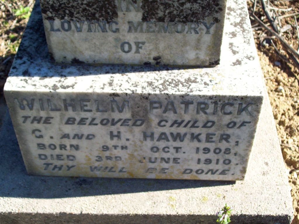 HAWKER Wilhelm Patrick 1908-1910
