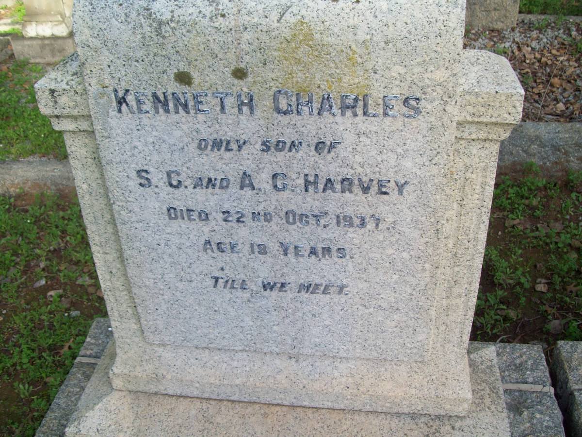 HARVEY Kenneth Charles -1937