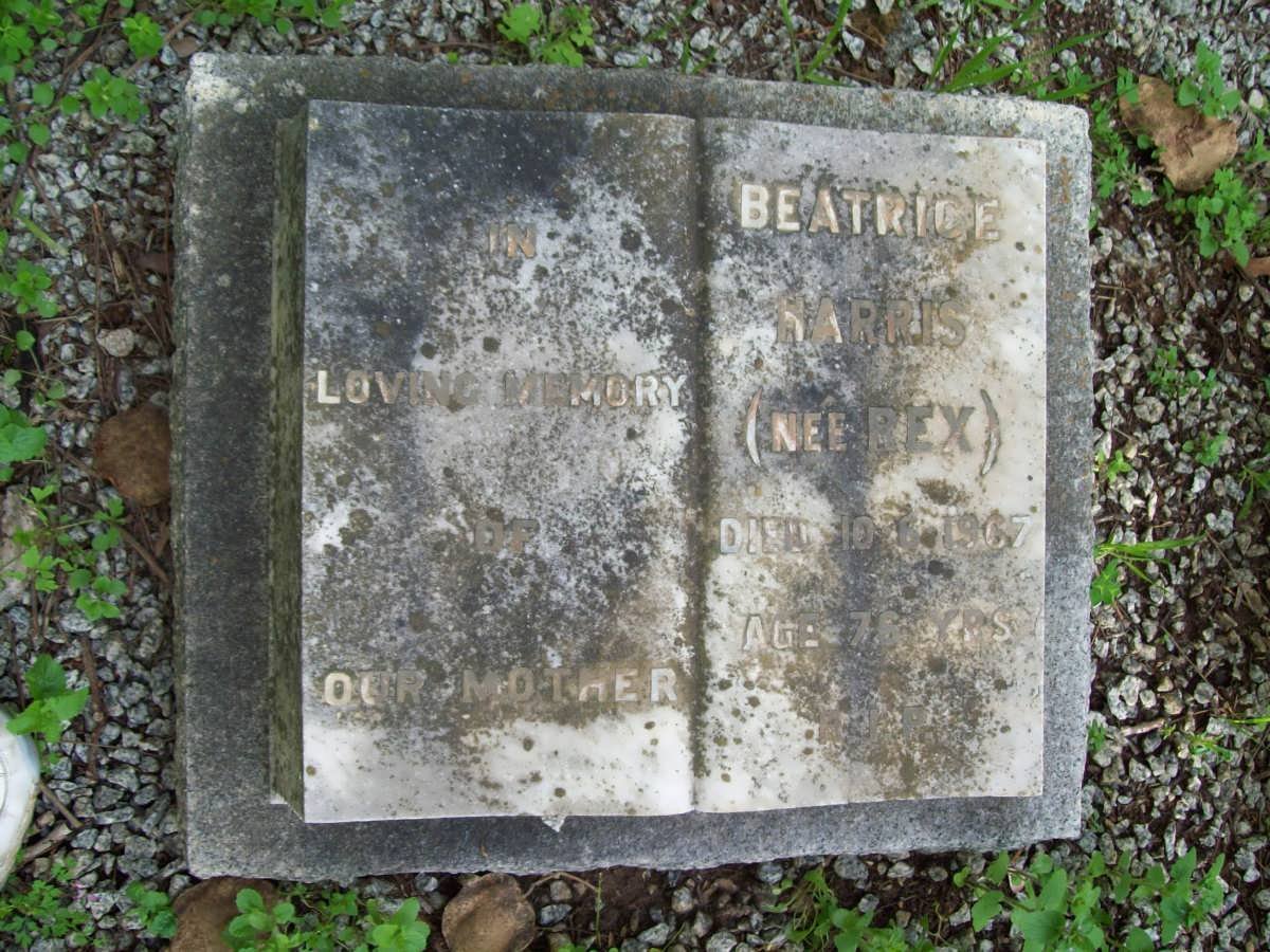 HARRIS Beatrice nee REX -1967