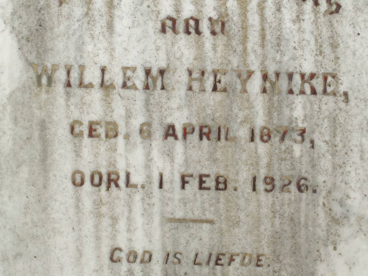 HEYNIKE Willem 1873-1926