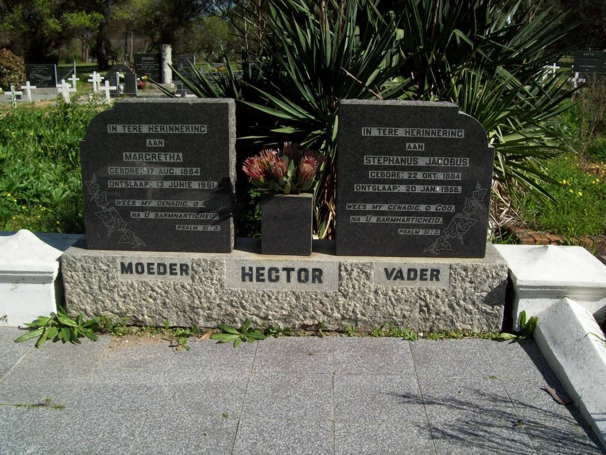 HECTOR Stephanus Jacobus  1884-1958 &amp; Magretha 1884-1961