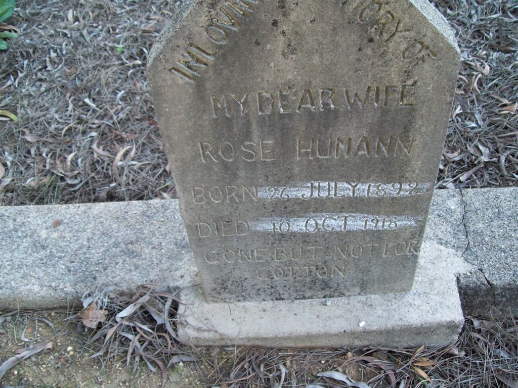 HUMANN Rose 1892-1918