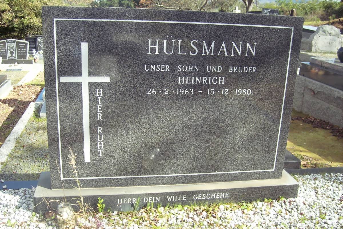 HüLSMANN Heinrich 1963-1980