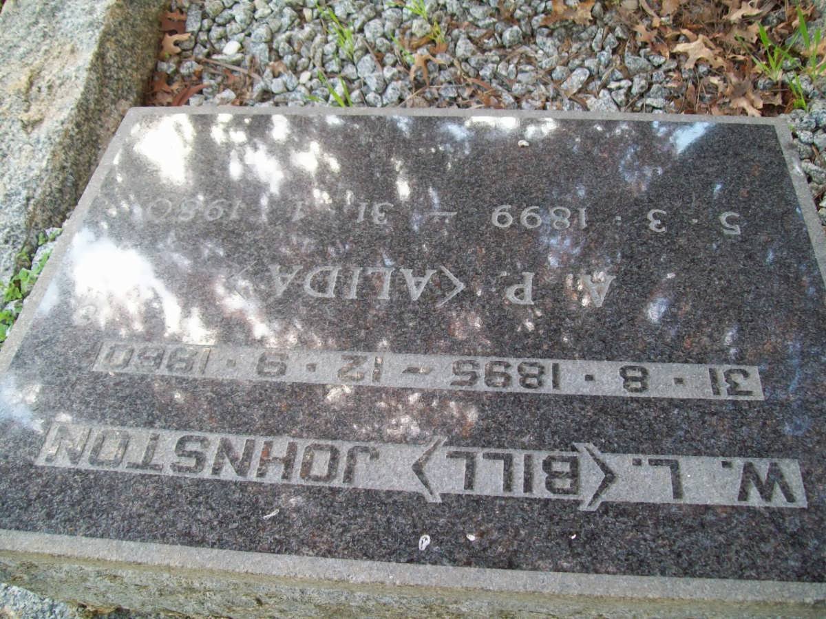 JOHNSTON W.L. 1895-1960 &amp; A.P. 1899-1950