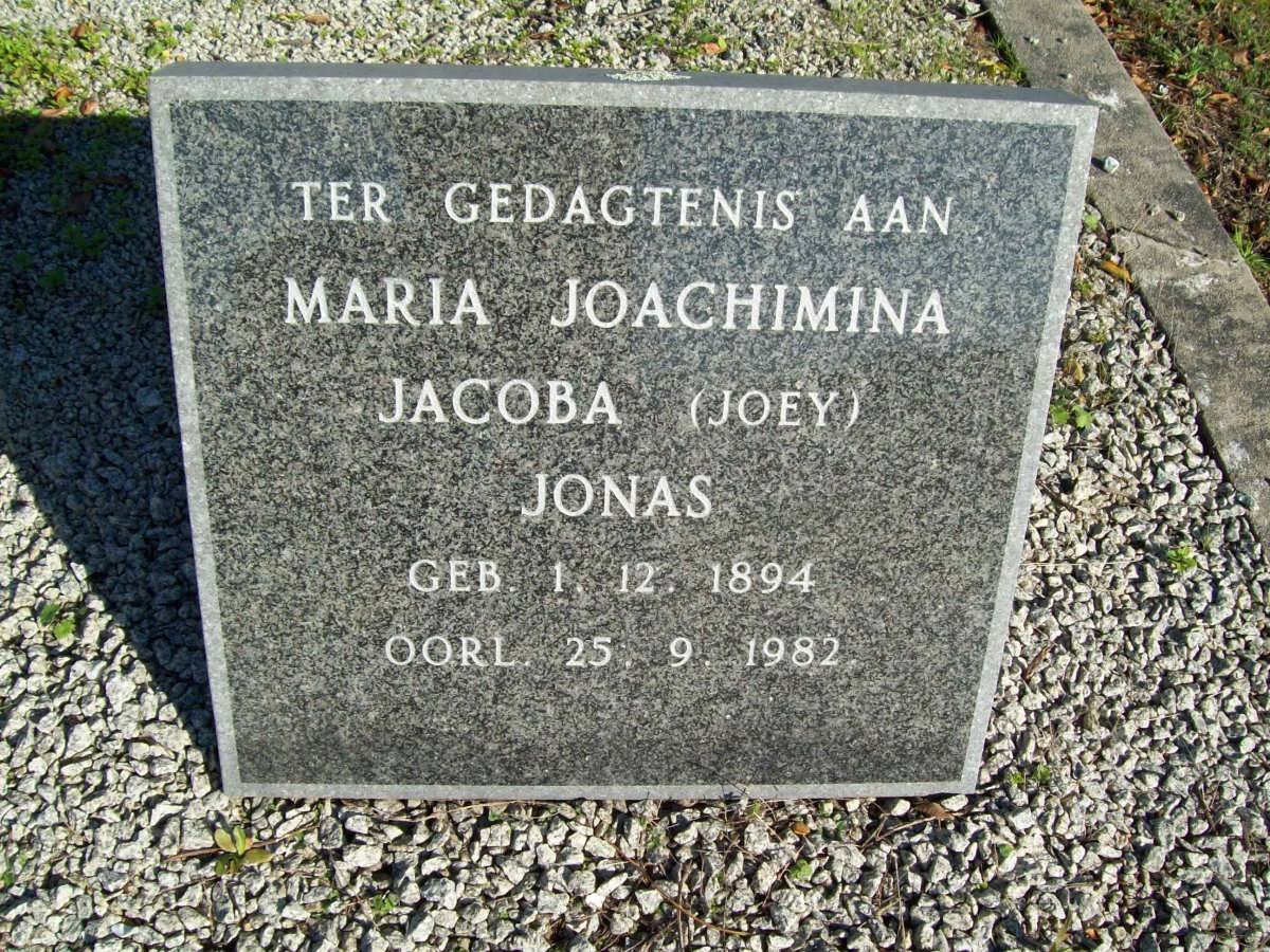 JONAS Maria Joachimina Jacoba 1894-1982