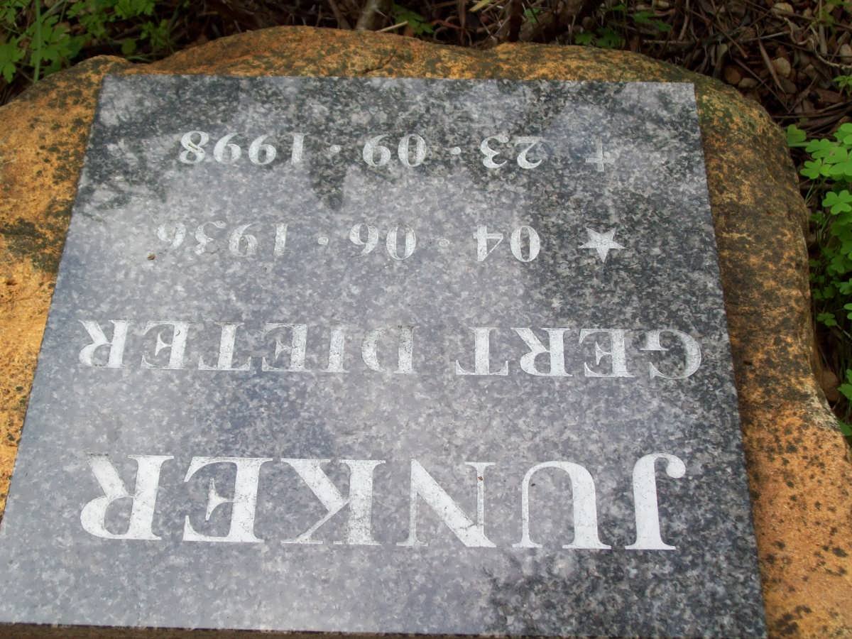 JUNKER Gert Dieter 1936-1998