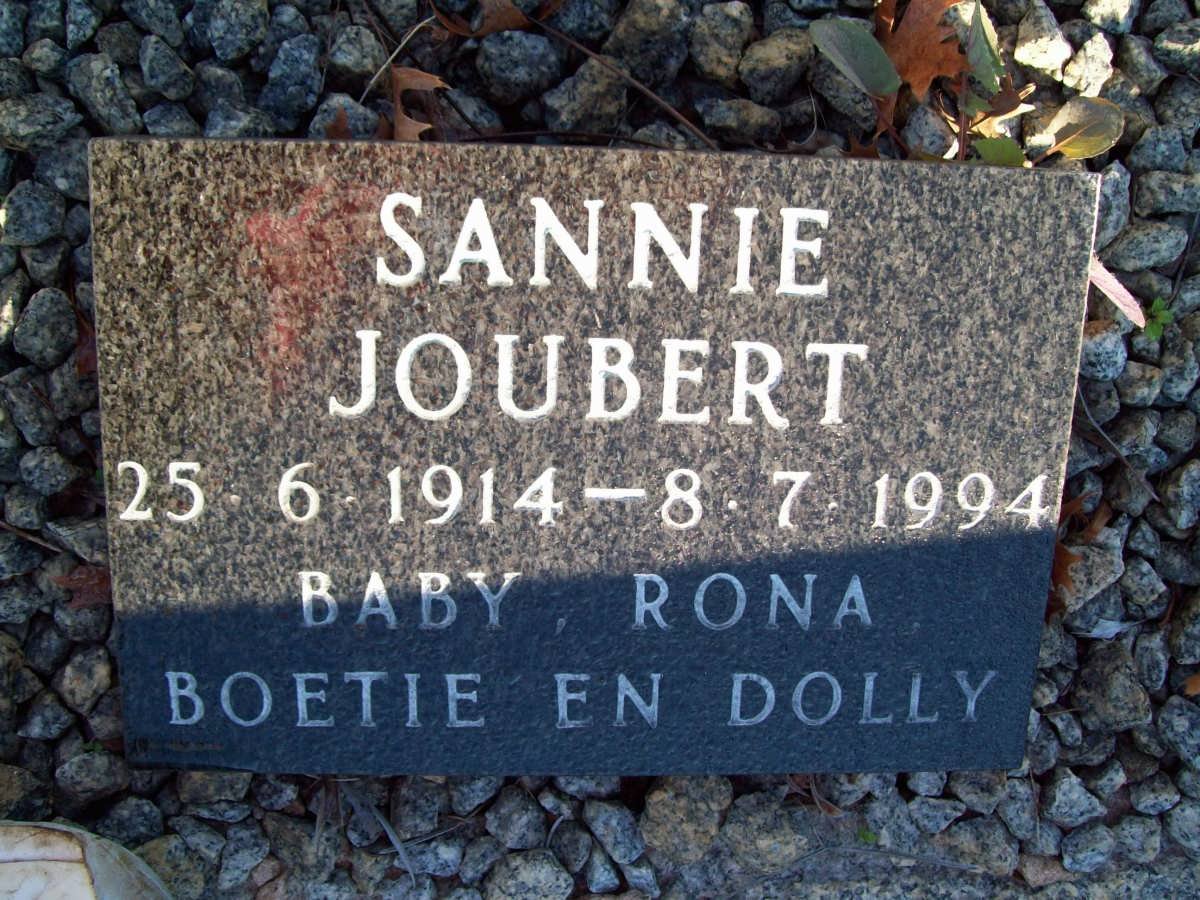 JOUBERT Sannie 1914-1994