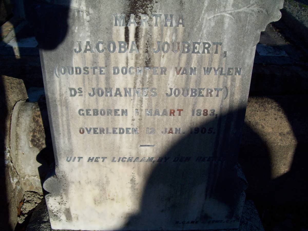 JOUBERT Martha Jacoba 1883-1905