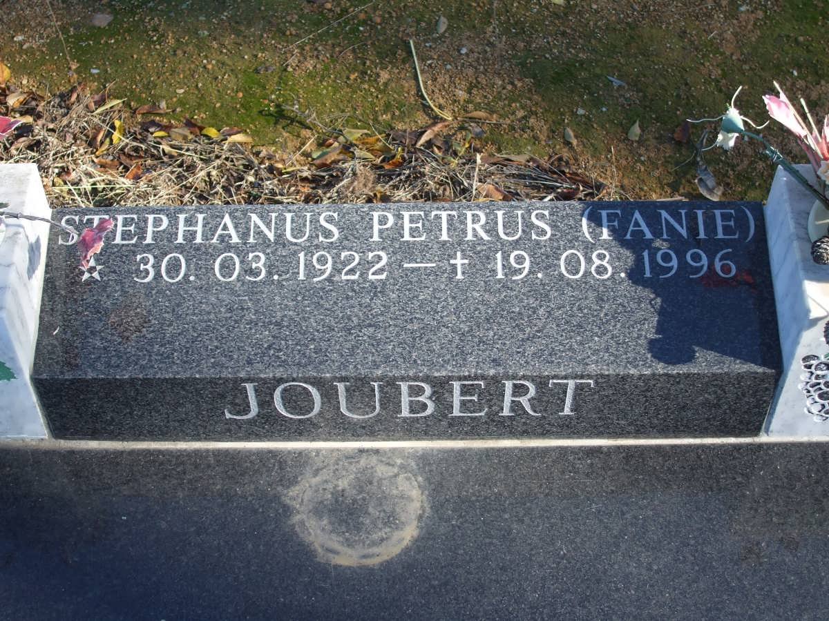 JOUBERT Stephanus Petrus 1922-1996