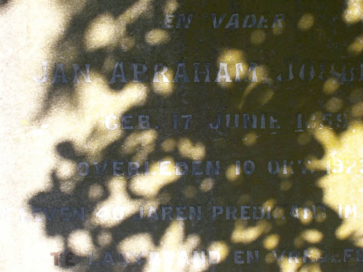 JOUBERT Jan Abraham 1859-1923