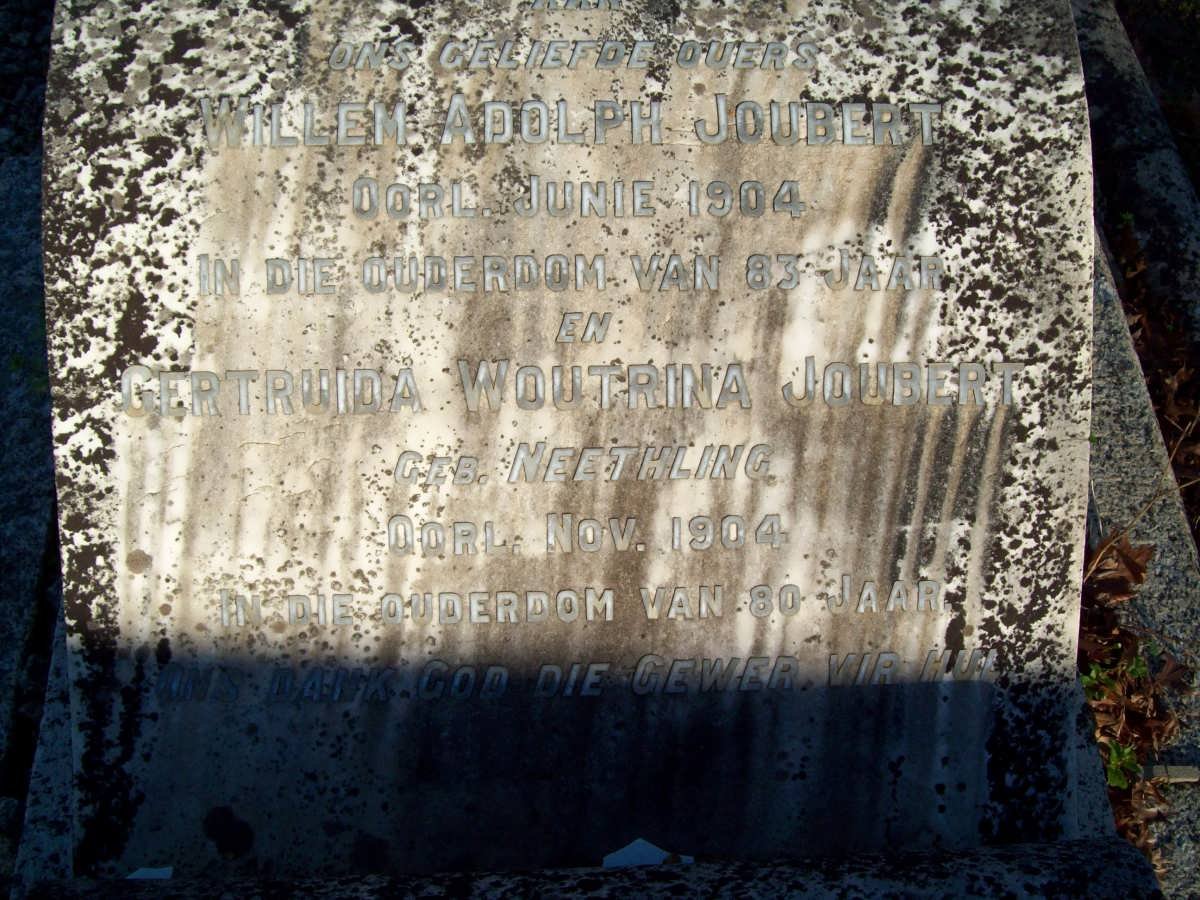 JOUBERT Willem Adolph -1904 &amp; Gertruida Wouterina NEETHLING -1904
