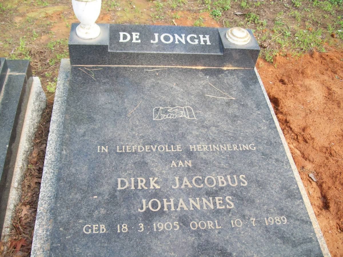 JONGH Dirk Jacobus Johannes, de 1905-1989