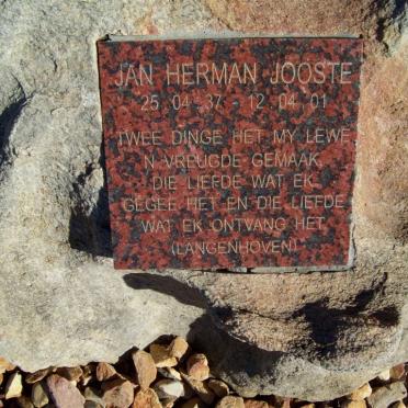 JOOSTE Jan Herman 1937-2001