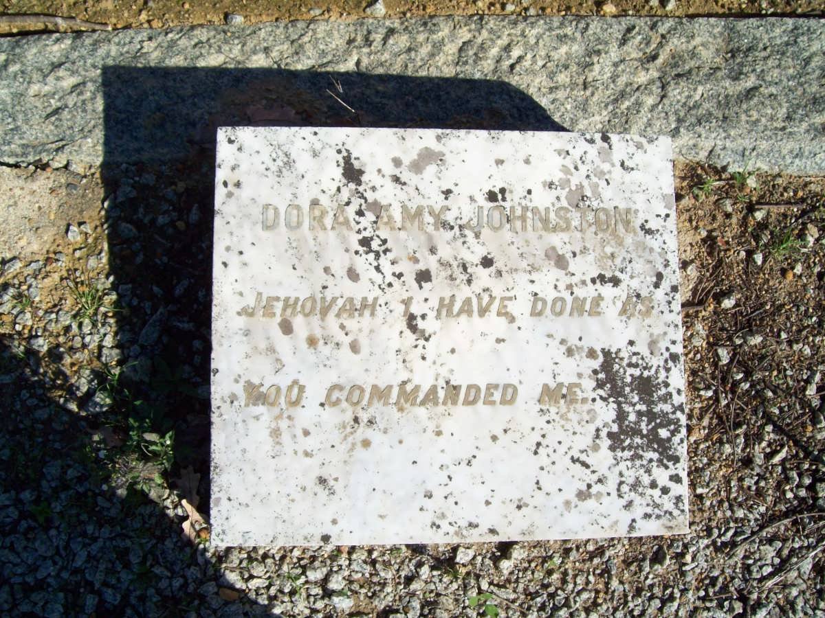 JOHNSTON Dora Amy