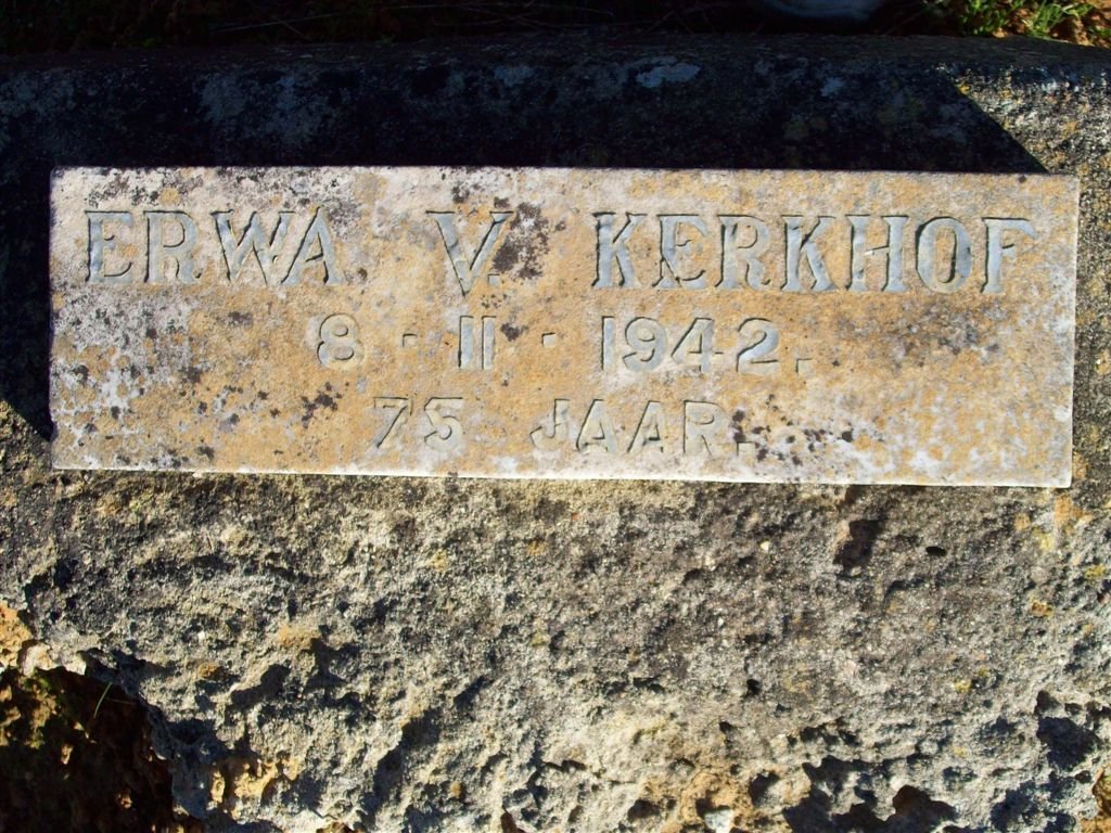 KERKHOF Erwa, v. -1942