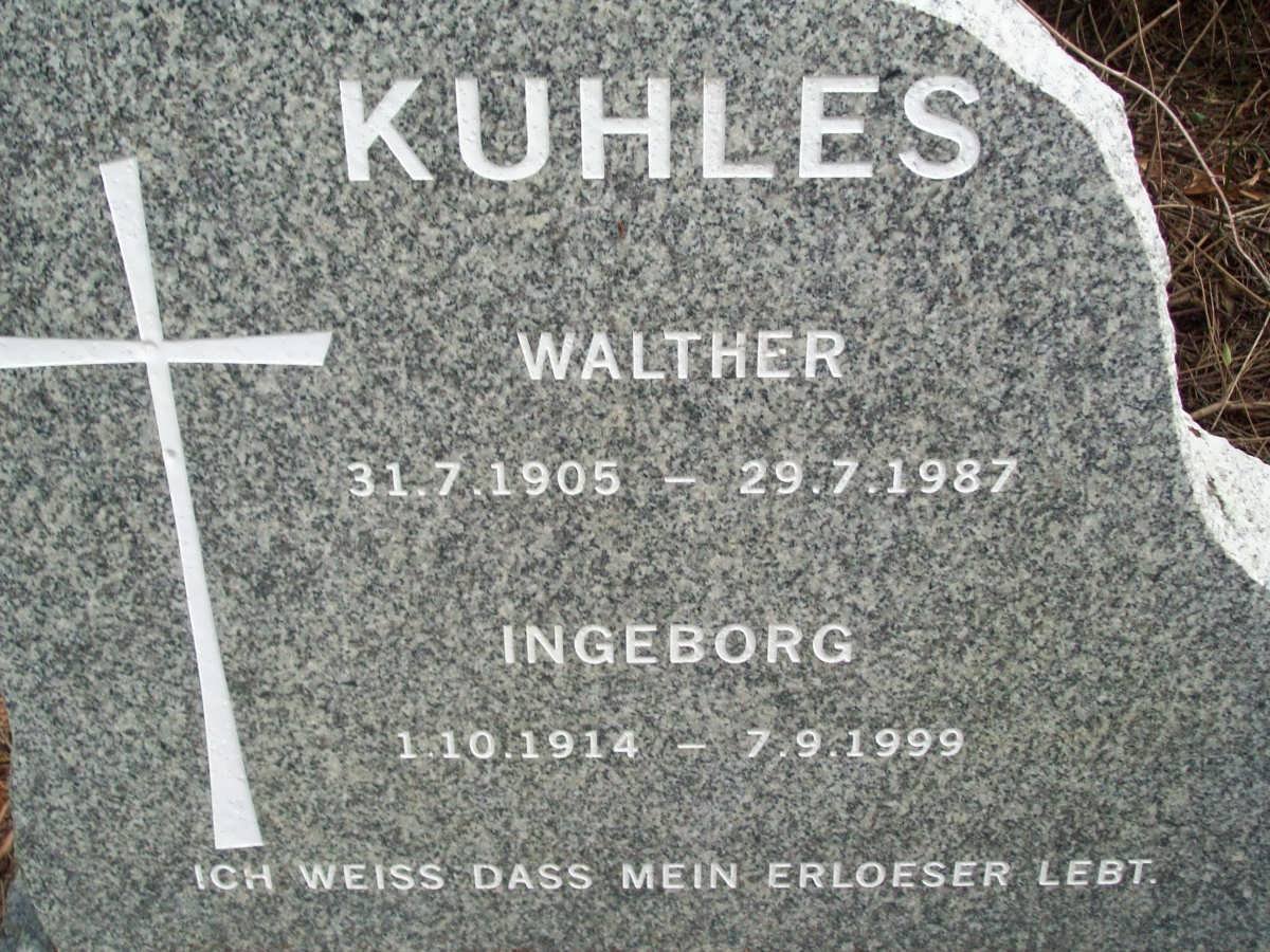 KUHLES Walther 1905-1987 &amp; Ingeborg 1914-1999