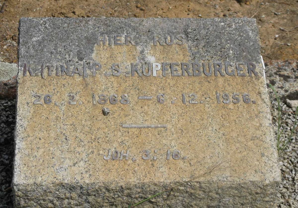 KUPFERBURGER K.P.S. 1868-1956